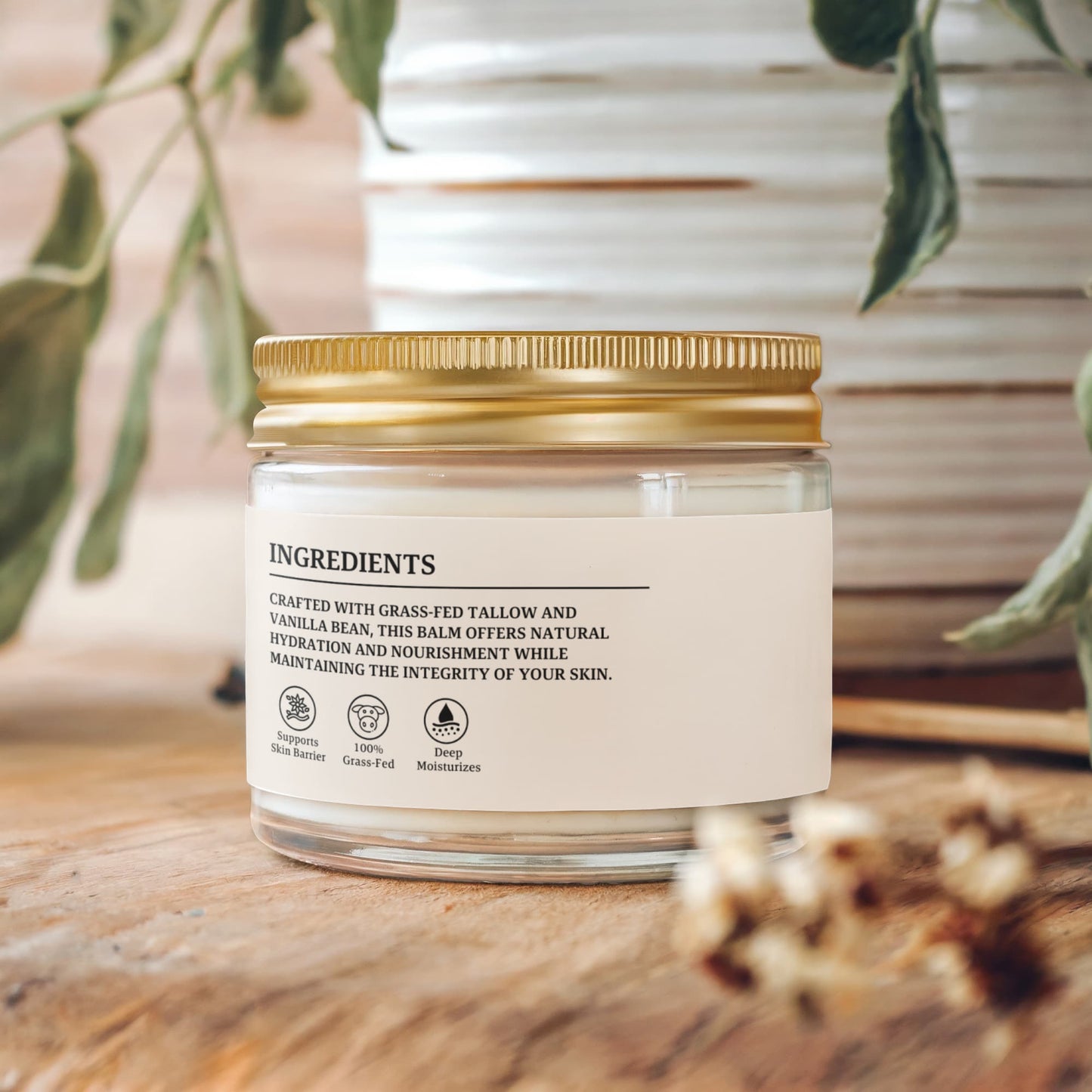 Tallow Glow – Rich Healing Balm for Dry & Sensitive Skin