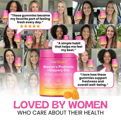 RESTORE Women's Probiotic Slippery Elm Gummies