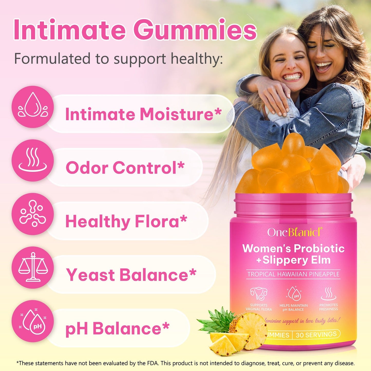 RESTORE Women's Probiotic Slippery Elm Gummies